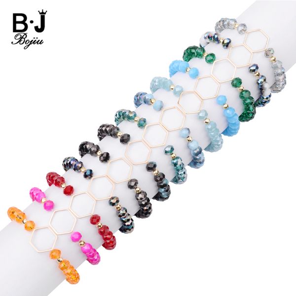 bojiu elastic faceted crystal bracelets for women adjustable red yellow green blue beads gold hexagon metal bracelet lady bc349, Black
bojiu elastic faceted crystal bracelets for women adjustable red yellow green blue beads gold hexagon metal bracelet lady bc349, Black