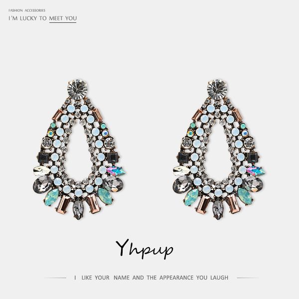 dangle & chandelier yhpup fashion rhinestone crystal geometric earrings colorful glass oorbellen for bride women party jewelry, Silver
dangle & chandelier yhpup fashion rhinestone crystal geometric earrings colorful glass oorbellen for bride women party jewelry, Silver