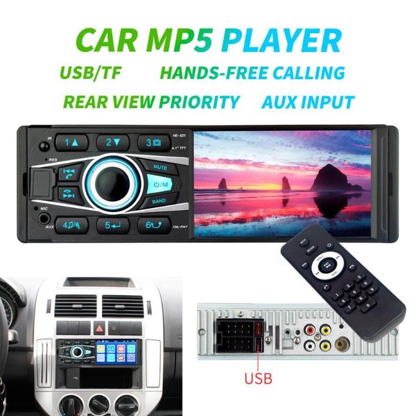 auto radio 4.1 inch 1 din car radio audio stereo aux fm station bluetooth autoradio support rearview camera remote contro
auto radio 4.1 inch 1 din car radio audio stereo aux fm station bluetooth autoradio support rearview camera remote contro