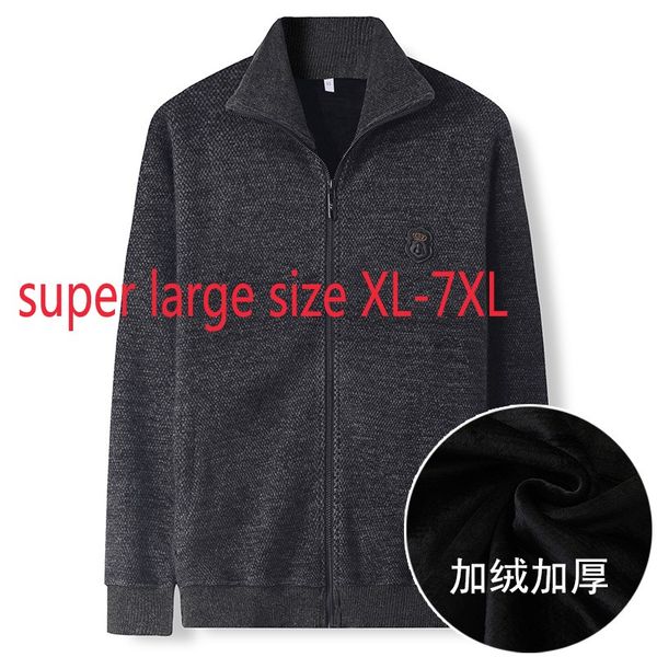 men's sweaters arrival fashion super large autumn winter thick men stand collar knitting plush coat cardigan sweater plus size xl-6xl 7, White;black
men's sweaters arrival fashion super large autumn winter thick men stand collar knitting plush coat cardigan sweater plus size xl-6xl 7, White;black