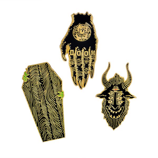 pins, brooches cartoon hand of doom coffin creep satan pins button punk dark brooch denim jacket coat bag accessories pin badge jewelry gift, Gray
pins, brooches cartoon hand of doom coffin creep satan pins button punk dark brooch denim jacket coat bag accessories pin badge jewelry gift, Gray