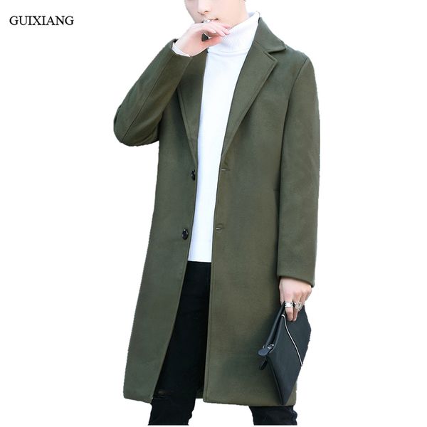 2020 new arrival style men boutique long woolen overcoat fashion casual single breasted slim trench coat men's long style coat, Black
2020 new arrival style men boutique long woolen overcoat fashion casual single breasted slim trench coat men's long style coat, Black