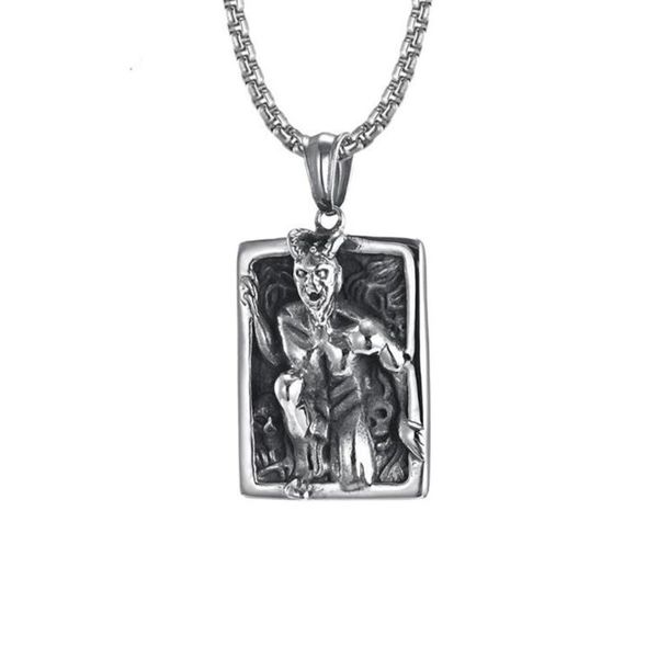 stainless steel evil man in the mirror horror pendant necklace vintage gothic punk rock biker men jewelry for him, Silver
stainless steel evil man in the mirror horror pendant necklace vintage gothic punk rock biker men jewelry for him, Silver