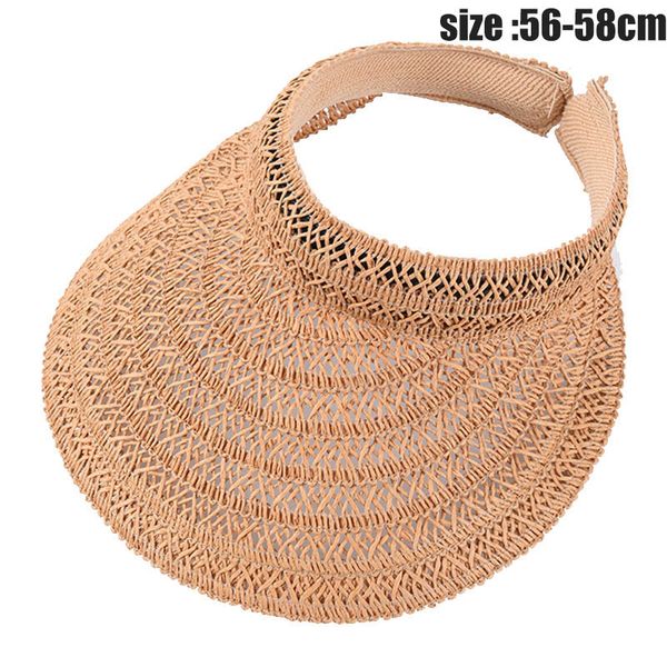 newly summer empty straw visor wide brim ladies hat casual wild sun hat dod886, Blue;gray
newly summer empty straw visor wide brim ladies hat casual wild sun hat dod886, Blue;gray