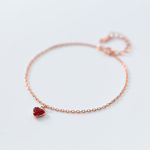 charm bracelets s925 sterling silver color bracelet 18cm cz red heart rose gold fashion jewelry for girls lady daughter gift, Golden;silver
charm bracelets s925 sterling silver color bracelet 18cm cz red heart rose gold fashion jewelry for girls lady daughter gift, Golden;silver