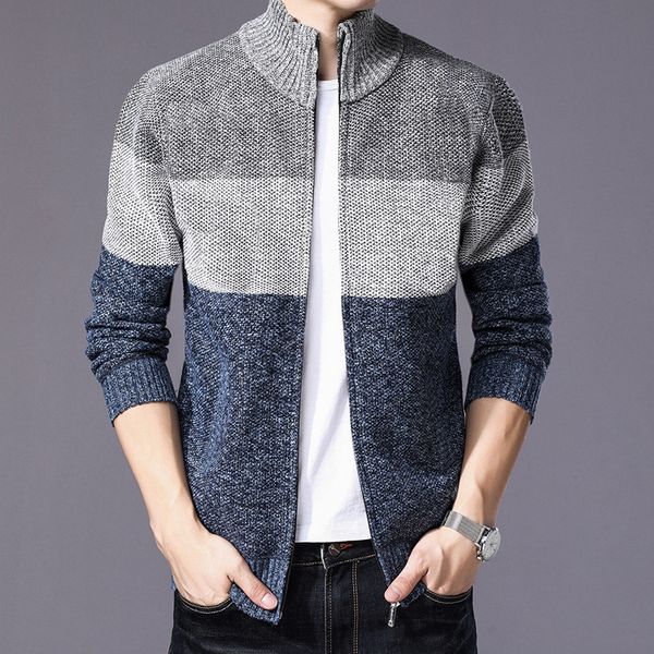 new cashmere wool sweater coat with cotton liner zipper coats sweater men clothes winter thick warm korean version cardigan men, White;black
new cashmere wool sweater coat with cotton liner zipper coats sweater men clothes winter thick warm korean version cardigan men, White;black