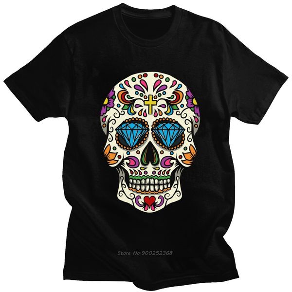 fashion mexican skull t shirt men short sleeves pure cotton tee o- neck streetwear day of the dead sugar skull t-shirt gift
fashion mexican skull t shirt men short sleeves pure cotton tee o- neck streetwear day of the dead sugar skull t-shirt gift