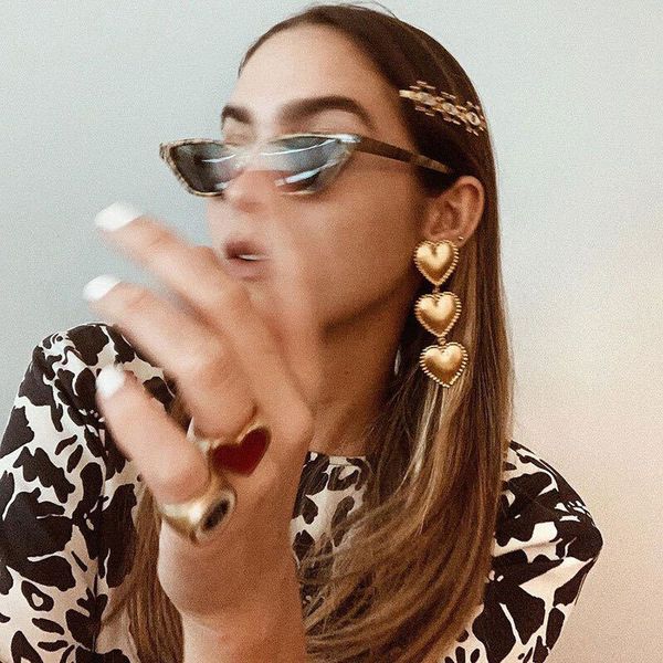 yo2020 bohemian enamel circle love heart long dangle earrings for women exaggerated big gold statement earrings for part, Silver
yo2020 bohemian enamel circle love heart long dangle earrings for women exaggerated big gold statement earrings for part, Silver