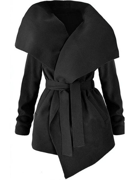 2020 women trench coats fall winter jacket wool & blends plain lapel belt plain long sleeve trench coats basic jackets, Black
2020 women trench coats fall winter jacket wool & blends plain lapel belt plain long sleeve trench coats basic jackets, Black