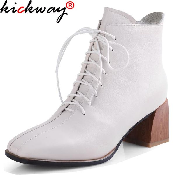 kickway fashion woman ankle boots genuine leather handmade autumn winter boots cross-tied high heels woman 43, Black
kickway fashion woman ankle boots genuine leather handmade autumn winter boots cross-tied high heels woman 43, Black