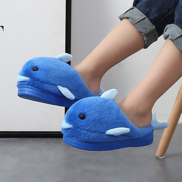 children' winter blue dolphin furry slippers boys cute animal shoes girls slippers indoor fur slides female shoes, Black;grey
children' winter blue dolphin furry slippers boys cute animal shoes girls slippers indoor fur slides female shoes, Black;grey