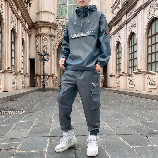 tracksuit sets men fashion hoodies pullover jacket+pants sports suit two piece baseball hip hop coat & long pants mens clothing, Gray
tracksuit sets men fashion hoodies pullover jacket+pants sports suit two piece baseball hip hop coat & long pants mens clothing, Gray