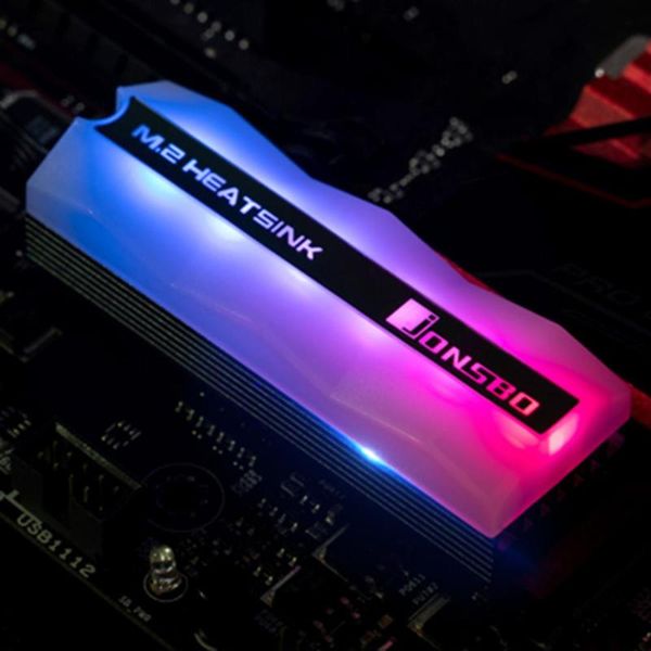 jonsbo m.2-2 colorful lighting m.2 nvme 2280 ssd heatsink solid state hard disk cooler radiator fan pin heat thermal pad
jonsbo m.2-2 colorful lighting m.2 nvme 2280 ssd heatsink solid state hard disk cooler radiator fan pin heat thermal pad