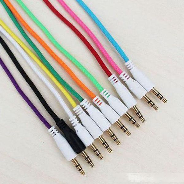 wholesale 200pcs/lot 3.5mm braided woven male to male mm audio aux cable stereo auxiliary cord for iphone 5 5s 6 7 7plus for phone mp
wholesale 200pcs/lot 3.5mm braided woven male to male mm audio aux cable stereo auxiliary cord for iphone 5 5s 6 7 7plus for phone mp