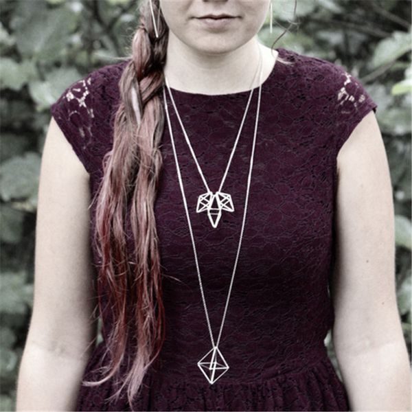 womens clothing accessories necklaces three-dimensional quality hollow triangle geometry sweater necklace female long necklace, Silver
womens clothing accessories necklaces three-dimensional quality hollow triangle geometry sweater necklace female long necklace, Silver