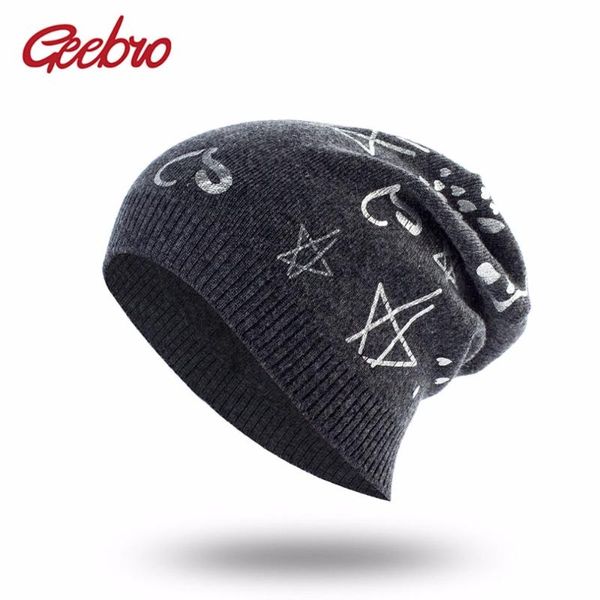 geebro brand new women's geometric printing wool beanies hat casual spring cashmere knitted hats ladies autumn print beanie cap, Blue;gray
geebro brand new women's geometric printing wool beanies hat casual spring cashmere knitted hats ladies autumn print beanie cap, Blue;gray