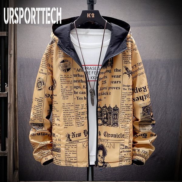 spring autumn thin windbreaker jacket men reversible letter print streetwear couple jacket coat young male hooded bomber jacket, Black;brown
spring autumn thin windbreaker jacket men reversible letter print streetwear couple jacket coat young male hooded bomber jacket, Black;brown