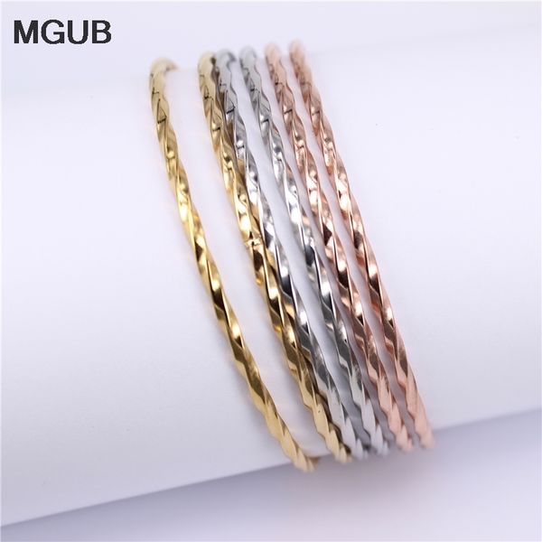 stainless steel fashion jewelry 3 colors twisted bangles 7pcs combination one year does not fade color bracelets & bangles lh582, Black
stainless steel fashion jewelry 3 colors twisted bangles 7pcs combination one year does not fade color bracelets & bangles lh582, Black