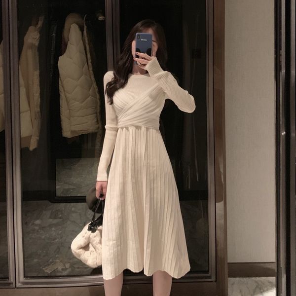 casual dresses knitted winter bottoming medium length thickened long over knee dress children's autumn and style, Black;gray
casual dresses knitted winter bottoming medium length thickened long over knee dress children's autumn and style, Black;gray