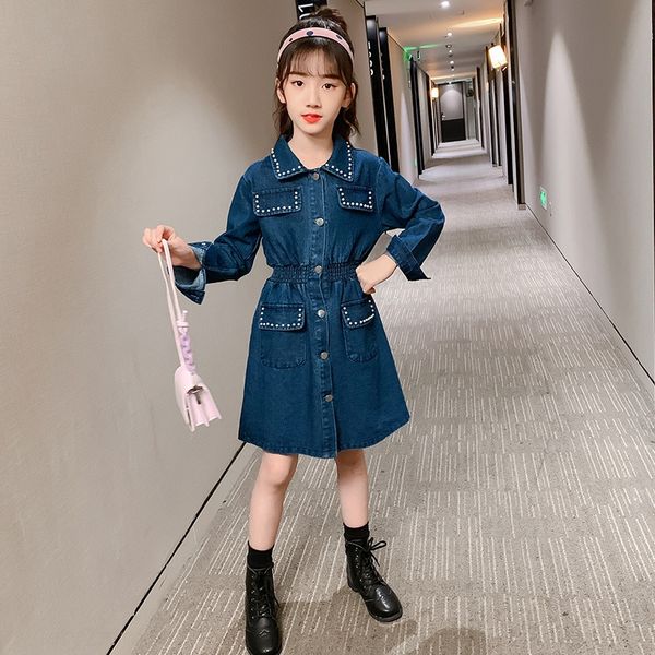 girls 2020 dressaline dressspring and autumn new long-sleeved aline dress korean style fashionable mid-length denim dress for children zrfyc, Black;gray
girls 2020 dressaline dressspring and autumn new long-sleeved aline dress korean style fashionable mid-length denim dress for children zrfyc, Black;gray