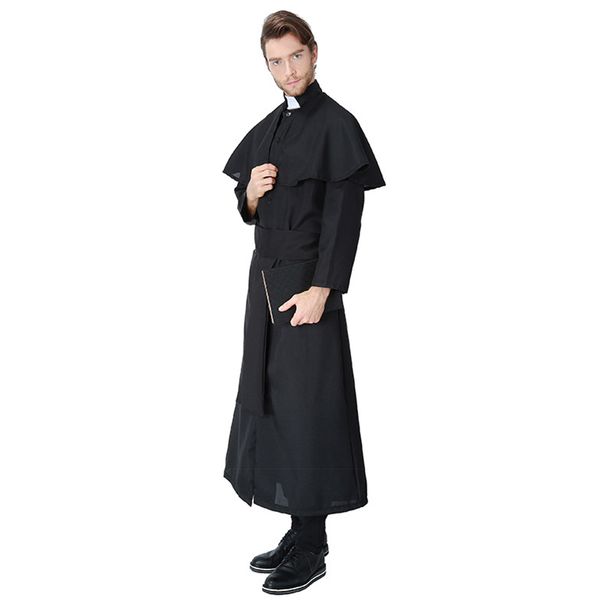 halloween priest косплей костюм женщины mens черный мыс пальто waistband религиозное установить косплей, Black
halloween priest косплей костюм женщины mens черный мыс пальто waistband религиозное установить косплей, Black