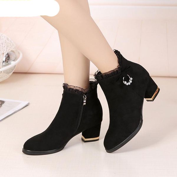 Winter Boots Women Warm Snow Keep Shoes Female Mid-calf Platform Woman Shoes Ankle Boot Fashion Boots Heels, Black
Winter Boots Women Warm Snow Keep Shoes Female Mid-calf Platform Woman Shoes Ankle Boot Fashion Boots Heels, Black
