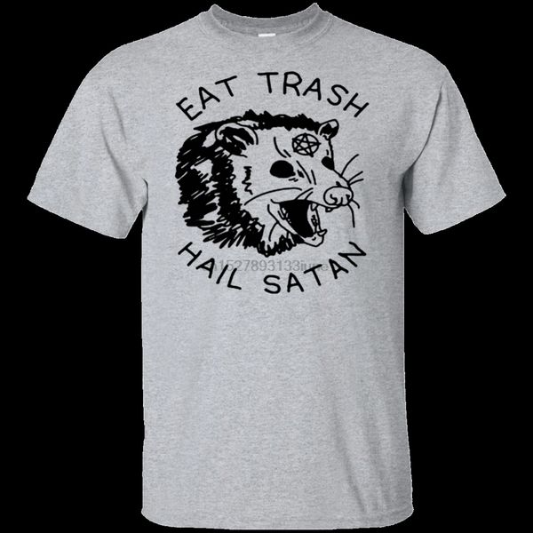 eat trash hail satan possum t-shirt