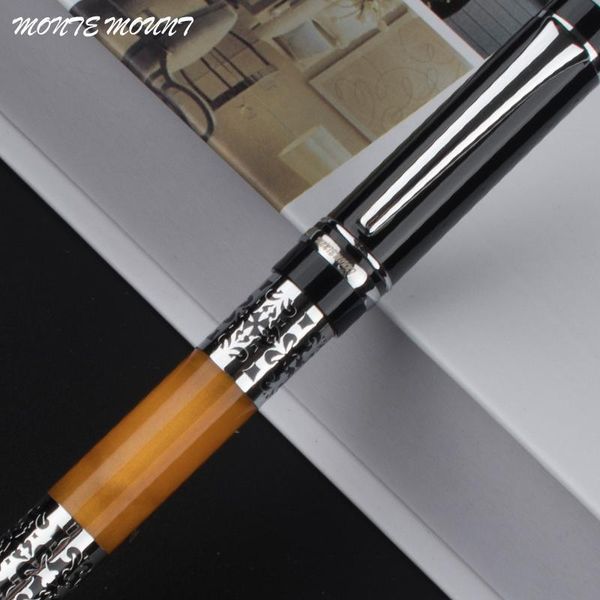 mount flower celluloid roller monte silver 675 amber pen ball bbypc sweet07, Blue;orange