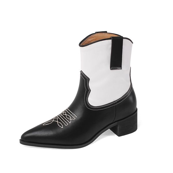 genuine leather square heels shoes for woemn pointed toe med heels shoes for women winter working office woman, Black
genuine leather square heels shoes for woemn pointed toe med heels shoes for women winter working office woman, Black