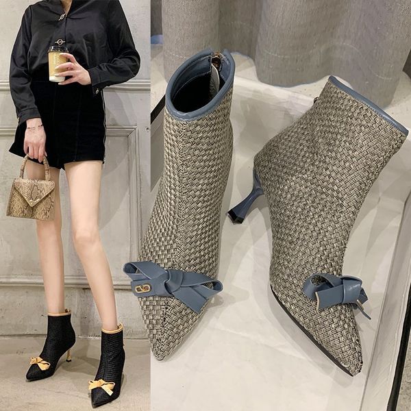 boots female women shoes 2020 autumn stiletto high heel plush pointed toe bow rhinestone fashion zipper leather ankle boots, Black
boots female women shoes 2020 autumn stiletto high heel plush pointed toe bow rhinestone fashion zipper leather ankle boots, Black