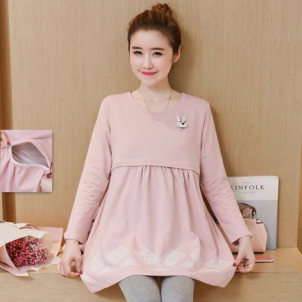 cotton maternity nursing dress 2020 spring autumn new korean printed dress elegant pregnant women breastfeeding vestido, White
cotton maternity nursing dress 2020 spring autumn new korean printed dress elegant pregnant women breastfeeding vestido, White