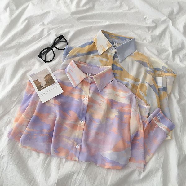 autumn fashion oversize shirt women casual long sleeve turn-down collar blouse female loose purple yellow, White
autumn fashion oversize shirt women casual long sleeve turn-down collar blouse female loose purple yellow, White