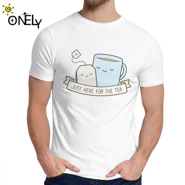 man's t-shirt just here for the tea pure cotton new o-neck vintage short sleeve
man's t-shirt just here for the tea pure cotton new o-neck vintage short sleeve