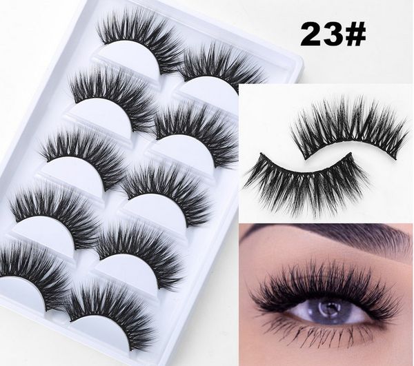 5 pairs of eyelashes natural long section 3d artificial mink lashes eyelashes thick and realistic curling soft eyelash extensio
5 pairs of eyelashes natural long section 3d artificial mink lashes eyelashes thick and realistic curling soft eyelash extensio