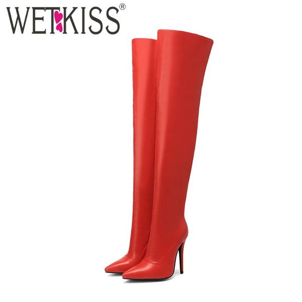 wetkiss sexy над коленом boots женщины стилет тонкие высокие каблуки обуви острым носом высокие сапоги зима теплая большой размер 33-45, Black
wetkiss sexy над коленом boots женщины стилет тонкие высокие каблуки обуви острым носом высокие сапоги зима теплая большой размер 33-45, Black