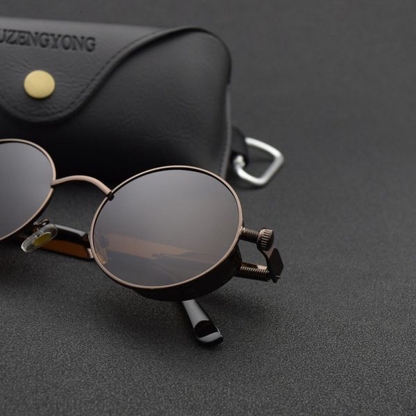 classic gothic steampunk sunglasses polarized men women brand designer vintage round metal frame sun glasses uv400 no5w, White;black
classic gothic steampunk sunglasses polarized men women brand designer vintage round metal frame sun glasses uv400 no5w, White;black