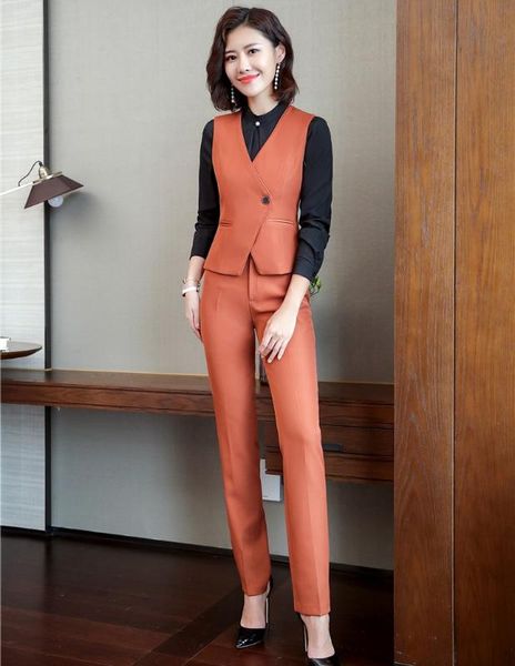 elegant orange formal pantsuits with 2 piece and pants uniform styles waistcoat & vest coat for women ladies pants suits, White
elegant orange formal pantsuits with 2 piece and pants uniform styles waistcoat & vest coat for women ladies pants suits, White