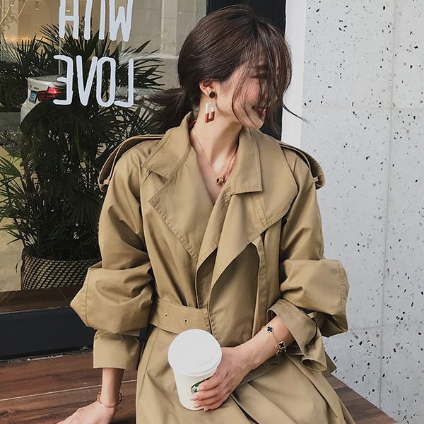 women's overknee mid-length trench coat 2020 spring and autumn lace-up chic coat korean style tooling skirt coat fashion, Black;white
women's overknee mid-length trench coat 2020 spring and autumn lace-up chic coat korean style tooling skirt coat fashion, Black;white