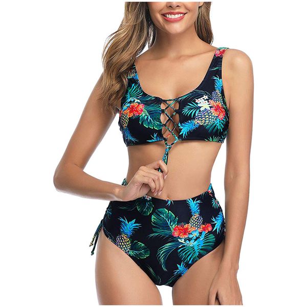 summer swimwear women bikinis 2020 floral lace up bathing suit women brazilian high waist bikini push up swimsuit women, White;black
summer swimwear women bikinis 2020 floral lace up bathing suit women brazilian high waist bikini push up swimsuit women, White;black