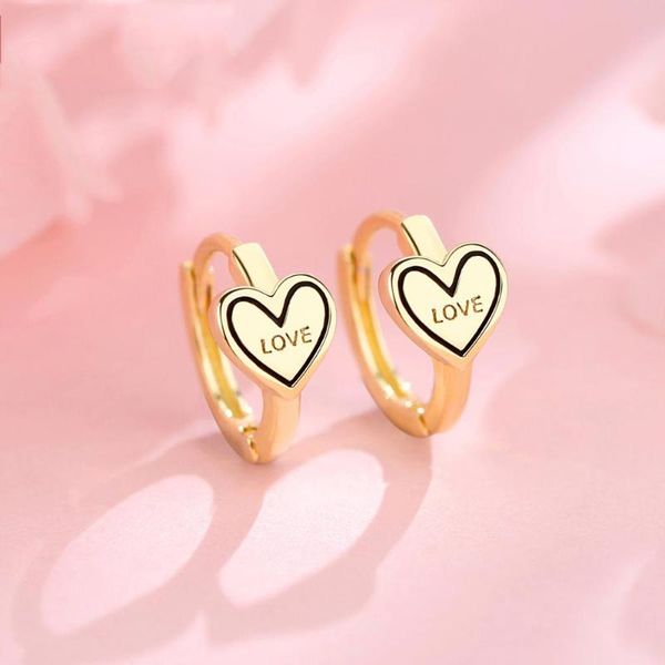 hoop & huggie korean cute small loop earrings gold silver color love heart round circle for women boho jewelry d5t640, Golden;silver
hoop & huggie korean cute small loop earrings gold silver color love heart round circle for women boho jewelry d5t640, Golden;silver