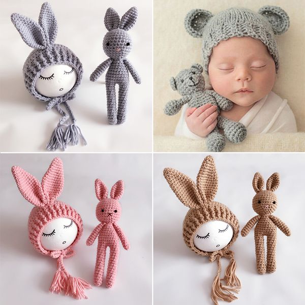 newborn baby hat+doll crochet knitted costume girls boys ears hats cute caps solid animal pgraphy prop accessories, Yellow
newborn baby hat+doll crochet knitted costume girls boys ears hats cute caps solid animal pgraphy prop accessories, Yellow