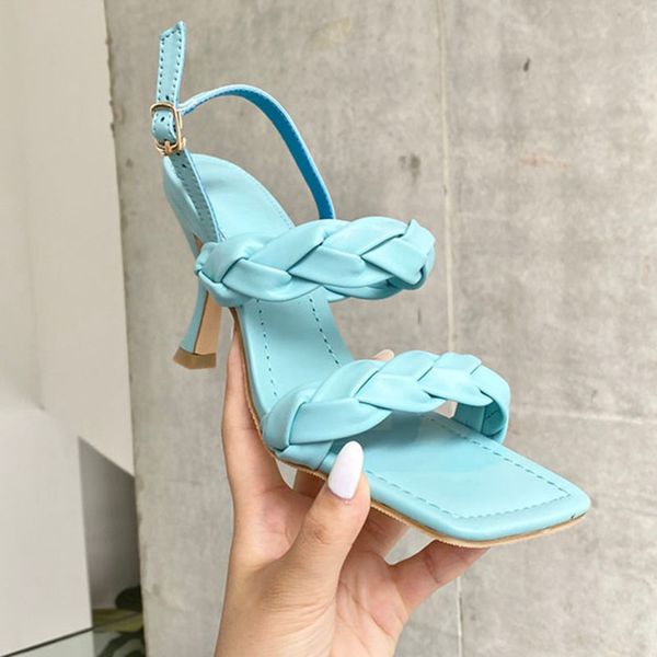 knitted square toe candy color pumps stilletto high heels party shoes 2020 fashion open toe buckle strap summer femme thin heels, Black
knitted square toe candy color pumps stilletto high heels party shoes 2020 fashion open toe buckle strap summer femme thin heels, Black