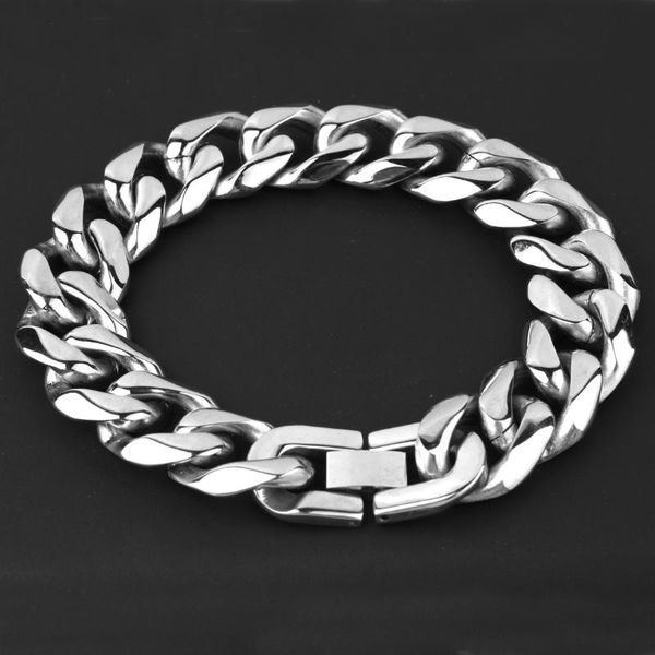 men's bracelet & bangle men gift 13/15mm stainless steel curb cuban bracelet silver color link chain jewelry dropshipping, Black
men's bracelet & bangle men gift 13/15mm stainless steel curb cuban bracelet silver color link chain jewelry dropshipping, Black