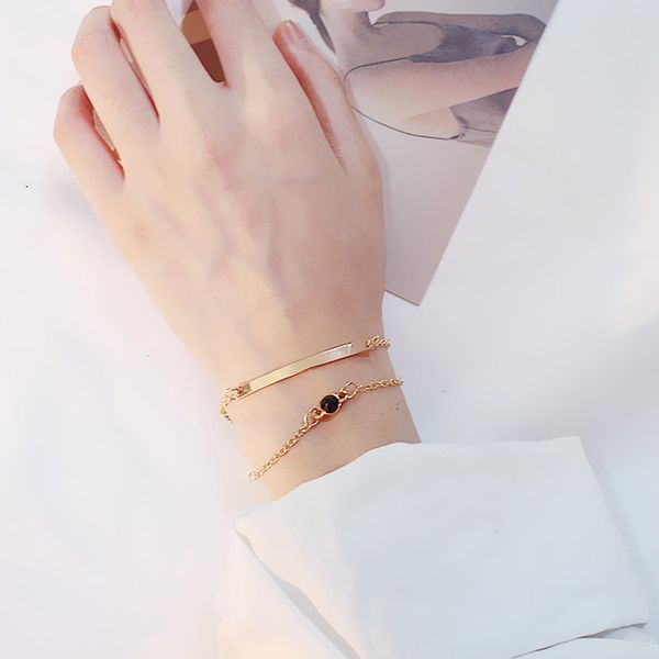 charm bracelets fashion simple double-layer bracelet ladies jewelry female birthday gifts accesorios mujer alloy for women girls, Golden;silver
charm bracelets fashion simple double-layer bracelet ladies jewelry female birthday gifts accesorios mujer alloy for women girls, Golden;silver