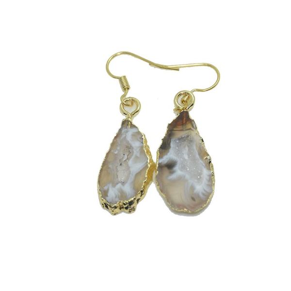 dangle & chandelier fashion jewelry natural slice druzy stone earrings femme 2021 hole ore raw geode drusy crystal quartz women, Silver
dangle & chandelier fashion jewelry natural slice druzy stone earrings femme 2021 hole ore raw geode drusy crystal quartz women, Silver