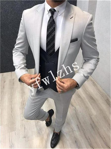 новый стиль one button красивый пик нагрудные groom tuxedos мужские костюмы свадебные / выпускной вечер / ужин шафер blazer (куртка + штаны, Black;gray
новый стиль one button красивый пик нагрудные groom tuxedos мужские костюмы свадебные / выпускной вечер / ужин шафер blazer (куртка + штаны, Black;gray