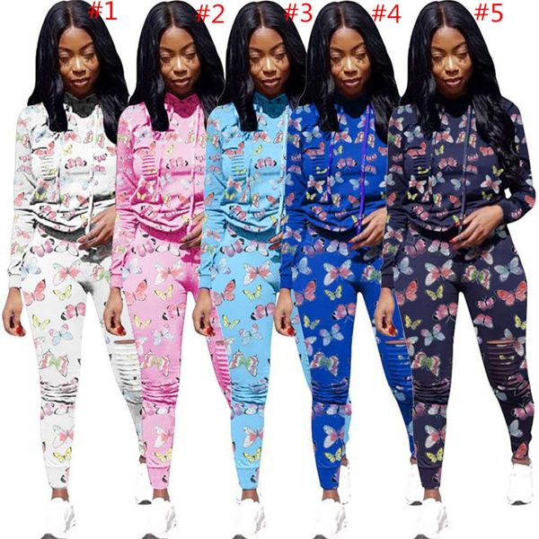 full butterfly print women tracksuit long sleeve hoodies sweatshirt + ripped hole pants leggings 2 piece set autumn outfits sports suit s-3x, White
full butterfly print women tracksuit long sleeve hoodies sweatshirt + ripped hole pants leggings 2 piece set autumn outfits sports suit s-3x, White