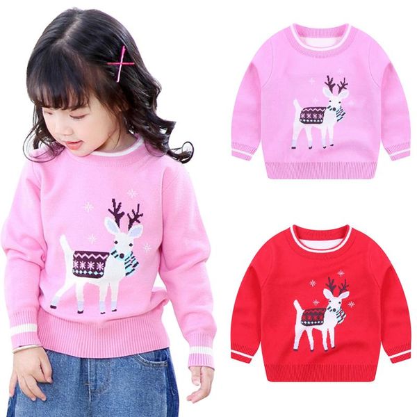 sale christmas kids girls knitted sweater snowflake elk print winter children's clothing warm long sleeve baby girl sweater d30, Blue
sale christmas kids girls knitted sweater snowflake elk print winter children's clothing warm long sleeve baby girl sweater d30, Blue