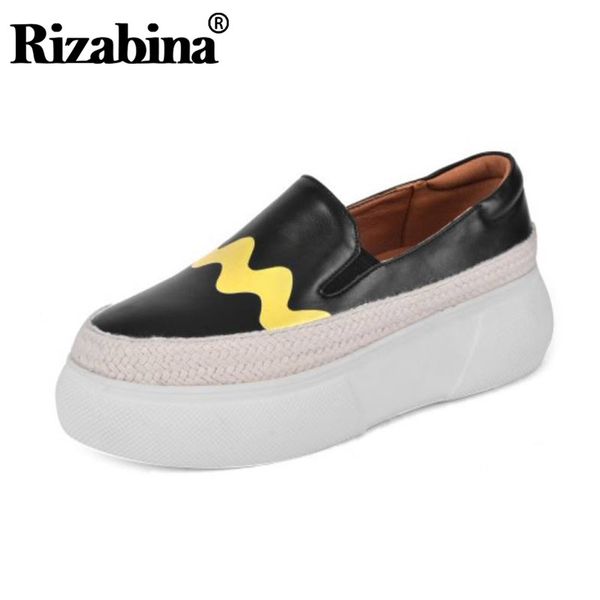 rizabina spring women flat shoes new arrival genuine leather platform shoes women designer slip on casual footwear size 33-42, Black
rizabina spring women flat shoes new arrival genuine leather platform shoes women designer slip on casual footwear size 33-42, Black