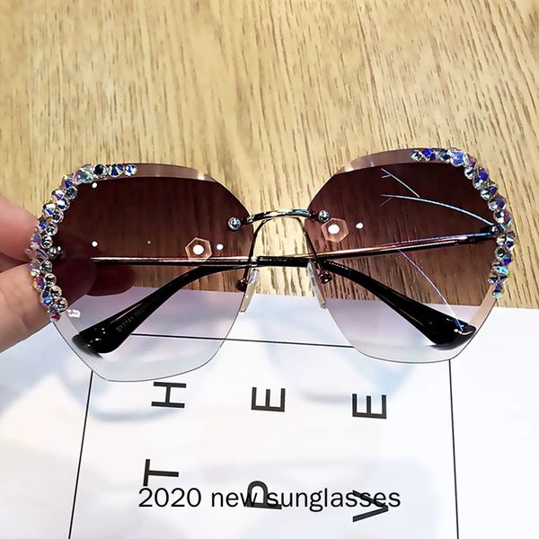fashion cat gradient sun glasses crystal rimless sunglasses women vintage oversized classic brand designer brown sun glasses nx, White;black
fashion cat gradient sun glasses crystal rimless sunglasses women vintage oversized classic brand designer brown sun glasses nx, White;black